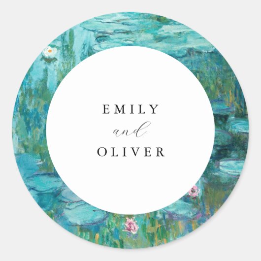 クロードモネスイリ結婚ーズ ラウンドシール (正面)