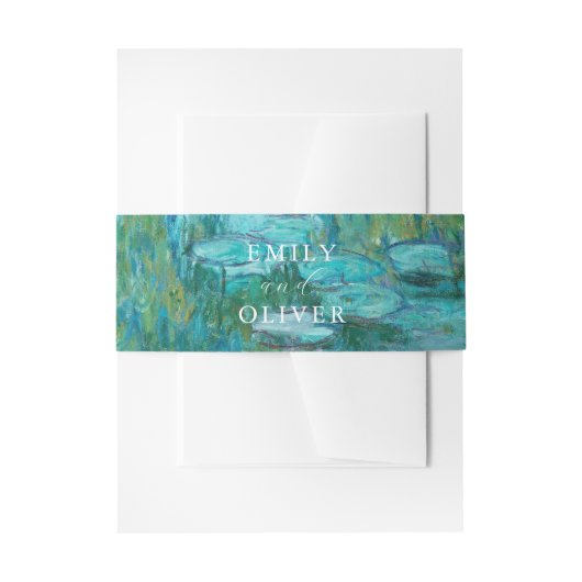 クロードモネスイリ結婚ーズ 招待状ベリーバンド (正面例)