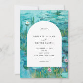 クロードモネスイリ結婚ーズ 招待状 (正面)