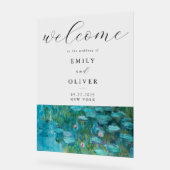 クロードモネスイレージュウェルカム結婚ズ アクリルサイン (傾斜)