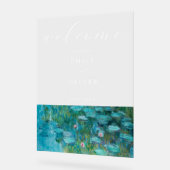 クロードモネスイレージュウェルカム結婚ズ アクリルサイン (傾斜)