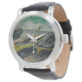 クロードモネスカイ雲ボート船海海 腕時計 (アングル)