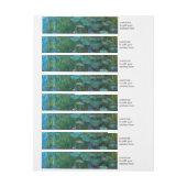 クロードモネズニンフェア ラップアラウンドラベル (シート)