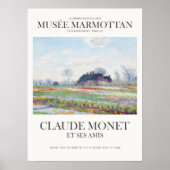 クロードモネチューリップフィールズアートプリントヴィンテージ ポスター (正面)