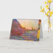 クロードモネハイスタックス カード (黄色い花)