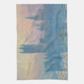 クロードモネハウスオブザラベリーサンセット キッチンタオル (縦)