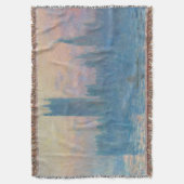 クロードモネハウスオブザラベリーサンセット スローブランケット (正面縦)