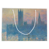 クロードモネハウスオブザラベリーサンセット ラージペーパーバッグ (裏面)