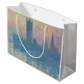 クロードモネハウスオブザラベリーサンセット ラージペーパーバッグ (裏面アングル)