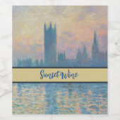 クロードモネハウスオブザラベリーサンセット ワインラベル (シングルラベル)