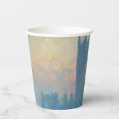 クロードモネハウスオブザラベリーサンセット 紙コップ (正面)