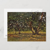 クロードモネフォンテーヌブロー森林 ポストカード (正面/裏面)