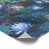 クロードモネフローラランドスケープコラージュ ポスター (角)