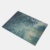 クロードモネモーニングオンザセーヌ ドアマット (アングル)