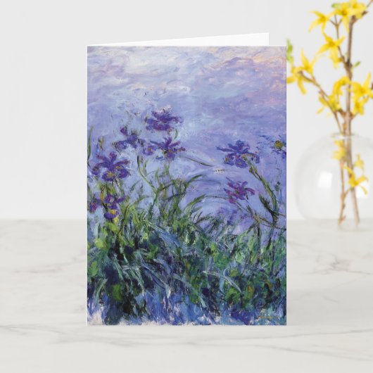 クロードモネリラアイリス カード (黄色い花)