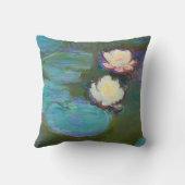 クロードモネ印象派の水ユリニンフェアス クッション (裏面)