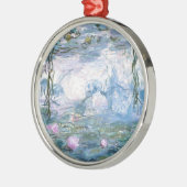 クロードモネ印象派ウォーターユリ絵画ズ メタルオーナメント (左)