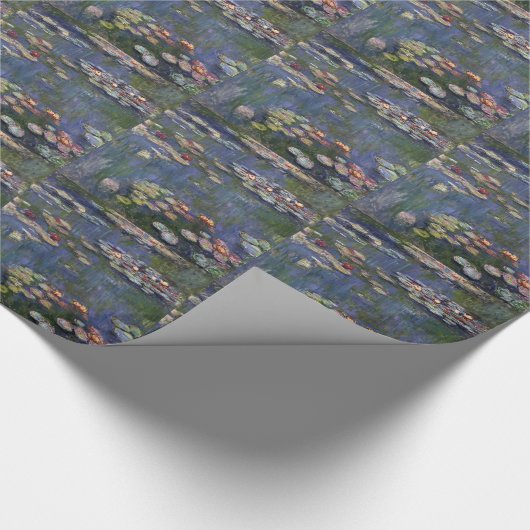 クロードモネ印象派ウォーターユリ絵画ズ ラッピングペーパー (角)