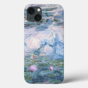 クロードモネ印象派ウォーターユリ絵画ズ iPhone 13ケース