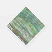 クロードモネ日本のフットブリッジ。印象主義 スタンダードランチョンナプキン (角)