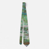 クロードモネ日本のフットブリッジ。印象主義 ネクタイ (裏面)