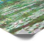 クロードモネ日本のフットブリッジ。印象主義 ポスター (角)