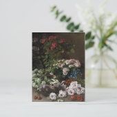 クロードモネ春の花 ポストカード (スタンド正面)