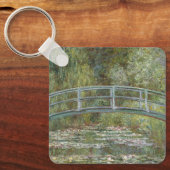 クロードモネ水リリー日本の池（歩道橋） キーホルダー (正面)