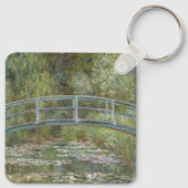 クロードモネ水リリー日本の池（歩道橋） キーホルダー (裏面)