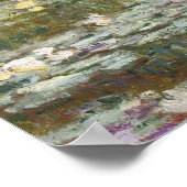 クロードモネ水リリー日本の池(歩道橋) ポスター (角)