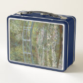 クロードモネ水リリー日本の池（歩道橋） メタルランチボックス (裏面)