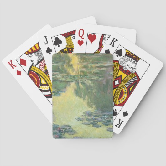クロードモネ水彩印象派絵画の トランプ (裏面)