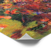 クロードモネ秋の風景素晴らしヴィンテージアート ポスター (角)