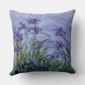クロードモネ薄紫アイリス クッション (裏面)