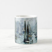 クロードモネ魚釣りボー離れトズザハーバー コーヒーマグカップ (中央)
