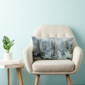 クロードモネ魚釣りボー離れトズザハーバー ランバークッション (椅子)