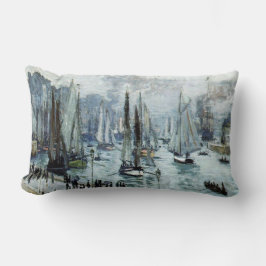 クロードモネ魚釣りボー離れトズザハーバー ランバークッション