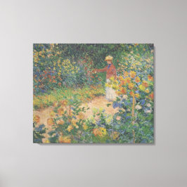 クロードモネ1895ヴィンテージインザガーデン キャンバスプリント