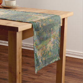 クロードモネ1895ヴィンテージインザガーデン ショートテーブルランナー