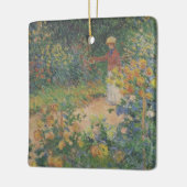 クロードモネ1895ヴィンテージインザガーデン セラミックオーナメント (左)