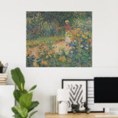 クロードモネ1895ヴィンテージインザガーデン ポスター (ホームオフィス)