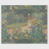 クロードモネ1895ヴィンテージインザガーデン ラッピングペーパー (フラット)