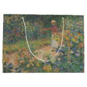 クロードモネ1895ヴィンテージインザガーデン ラージペーパーバッグ (裏面)