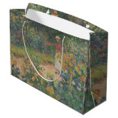 クロードモネ1895ヴィンテージインザガーデン ラージペーパーバッグ (裏面アングル)