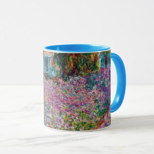 クロードモネ – アイリスインモネズガーデンファインアート マグカップ (正面右)