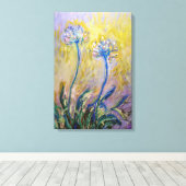 クロードモネ – アガパンサス キャンバスプリント (インサイチュ (ウッドフロア))