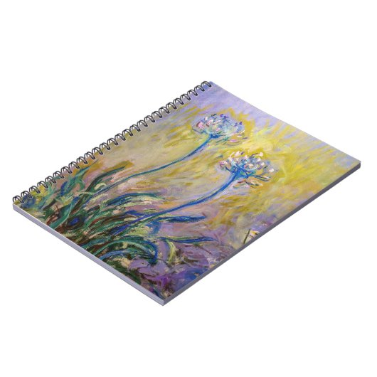 クロードモネ – アガパンサス ノートブック (左側)