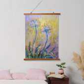 クロードモネ – アガパンサス 吊り下げ型タペストリー (寝室)