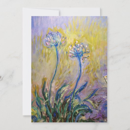 クロードモネ – アガパンサス 招待状 (正面)