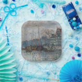 クロードモネ – アムステルダムの景色 ペーパープレート (パーティー)